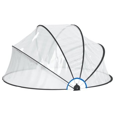 Zwembadoverkapping rond 315x158 cm PVC 3