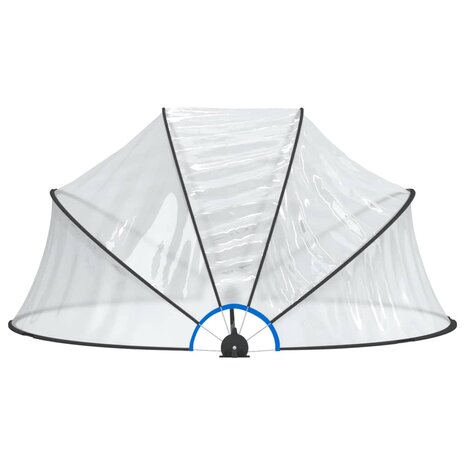 Zwembadoverkapping rond 315x158 cm PVC 4