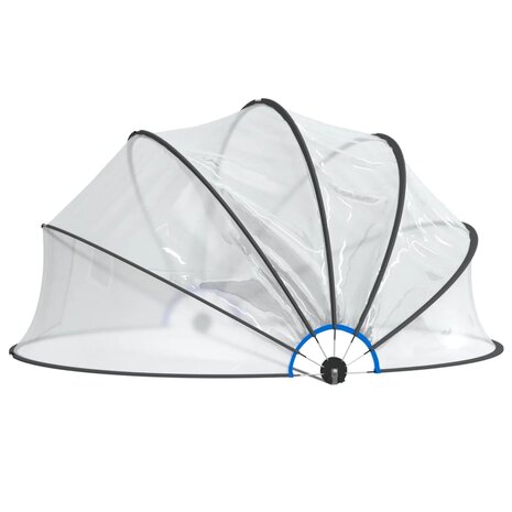 Zwembadoverkapping rond 467x234 cm PVC 3