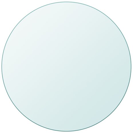 Tafelblad rond 500 mm gehard glas 1