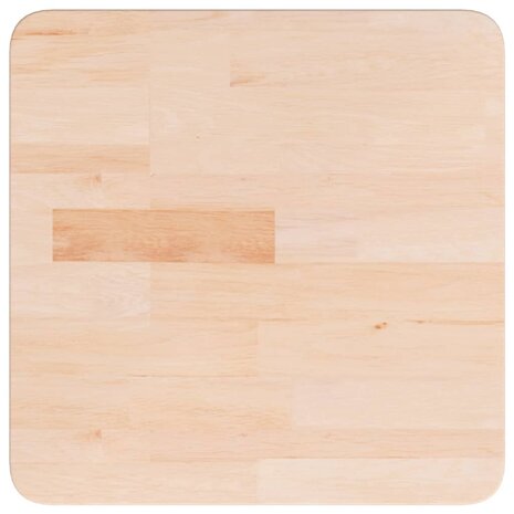Tafelblad vierkant 40x40x1,5 cm onbehandeld massief eikenhout 2
