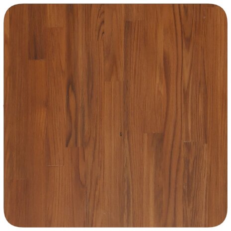 Tafelblad vierkant 40x40x1,5cm behandeld eiken donkerbruin 2