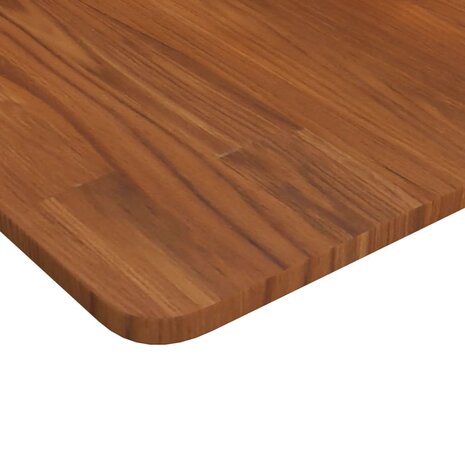 Tafelblad vierkant 40x40x1,5cm behandeld eiken donkerbruin 3