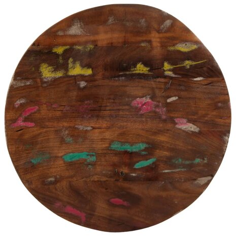 Tafelblad rond Ø 50x1,5 cm massief gerecycled hout 1
