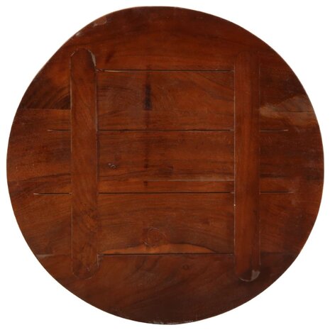 Tafelblad rond Ø 50x1,5 cm massief gerecycled hout 5