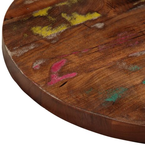 Tafelblad rond Ø 50x1,5 cm massief gerecycled hout 6