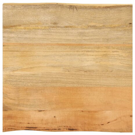Tafelblad met natuurlijke rand 40x40x2,5 cm massief mangohout 1