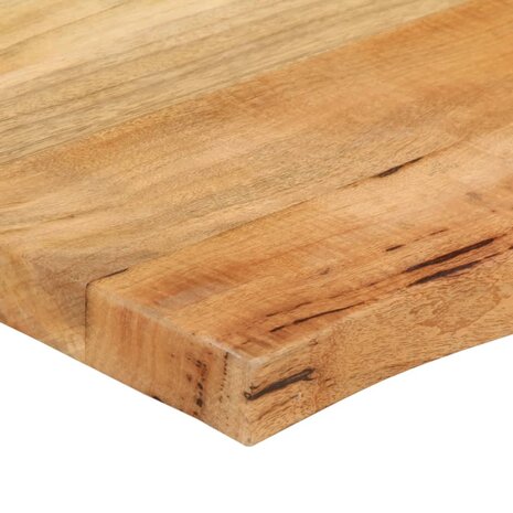 Tafelblad met natuurlijke rand 40x40x2,5 cm massief mangohout 6