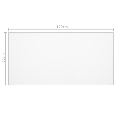 Tafelbeschermer 120x60 cm 2 mm PVC transparant 6
