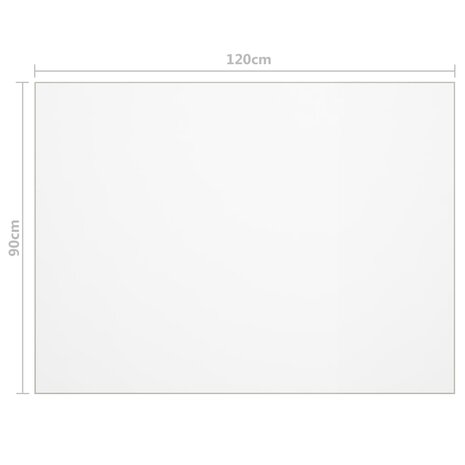 Tafelbeschermer 120x90 cm 2 mm PVC mat 6