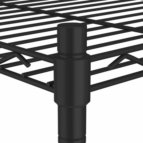 Opbergrek 5-laags met wielen 250 kg 75x35x155 cm zwart 5
