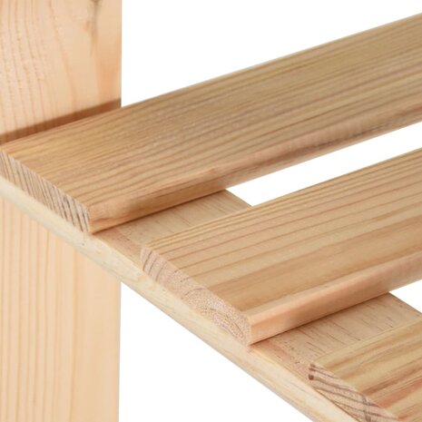 Opbergrek 5-laags 80x28,5x170 cm massief grenenhout 4