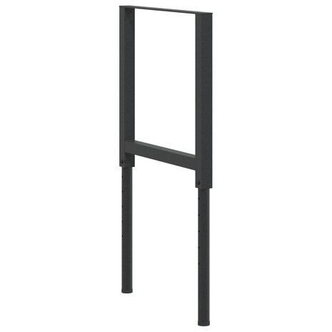Werkbankframes verstelbaar 2 st 55x(69-95,5) cm metaal zwart 4