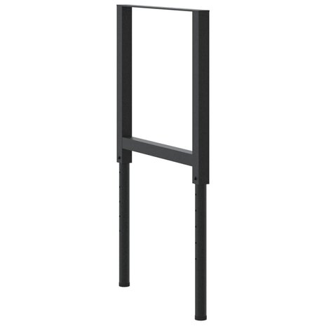 Werkbankframes verstelbaar 2 st 55x(69-95,5) cm metaal zwart 7