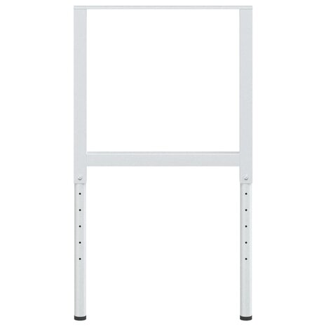 Werkbankframes verstelbaar 2 st 55x(69-95,5) cm metaal grijs 6