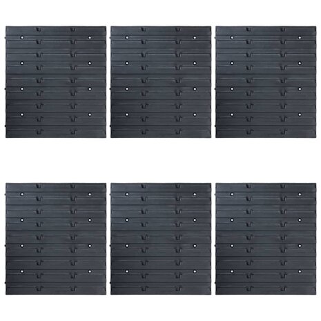 96-delige Opslagbakkenset met wandpanelen blauw 4