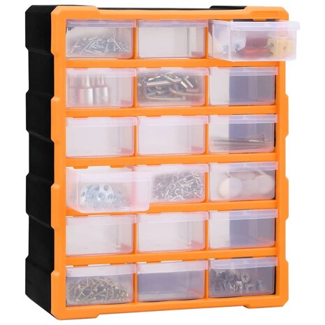 Organiser met 18 medium lades 38x16x47 cm 2