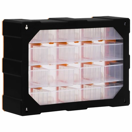 Organiser met 16 medium lades 52x16x37 cm 7