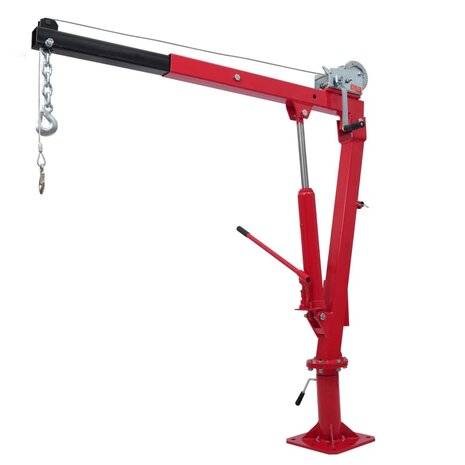 Aanhangwagenkraan met kabel en lier 1