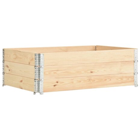 Palletopzetrand 3 st 50x150 cm massief grenenhout 1