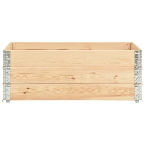 Palletopzetrand 3 st 50x150 cm massief grenenhout 2