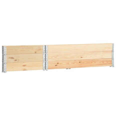 Palletopzetrand 3 st 50x150 cm massief grenenhout 3