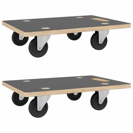 Meubelhondjes 2 st rechthoekig 250 kg 60x40x11,5 cm 2