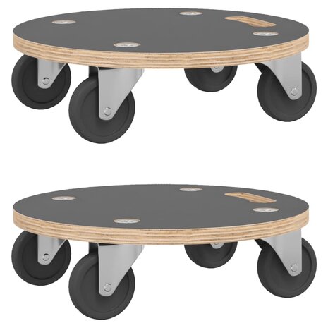 Meubelhondjes 2 st rechthoekig 250 kg Ø38x11,5 cm 2