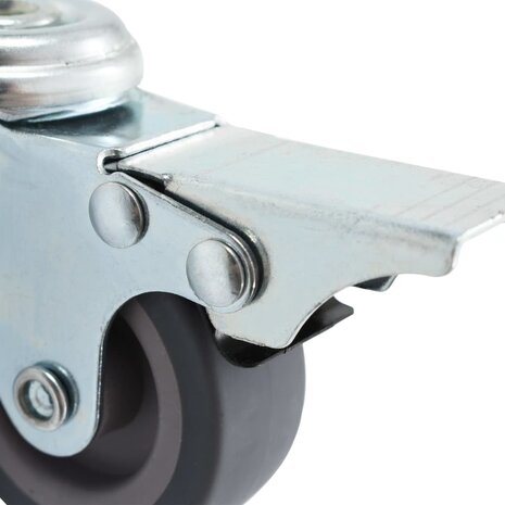 Zwenkwielen met boutgaten 4 st 50 mm 6