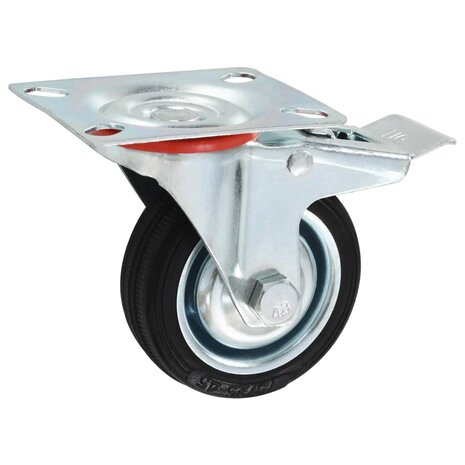Zwenkwielen met dubbele remmen 4 st 75 mm 3
