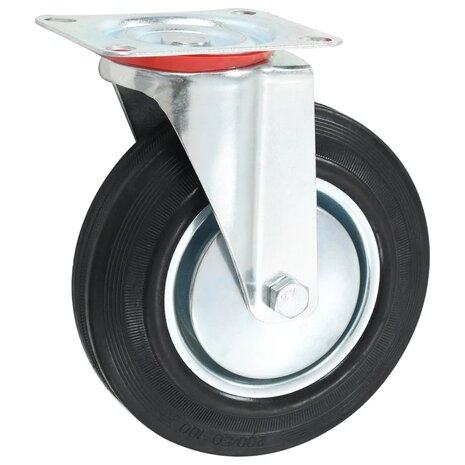 Zwenkwielen 4 st 200 mm 7