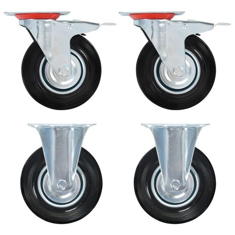 Wielen 4 st 125 mm 1