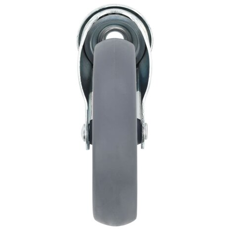 8 st Zwenkwielen met boutgaten 125 mm 6