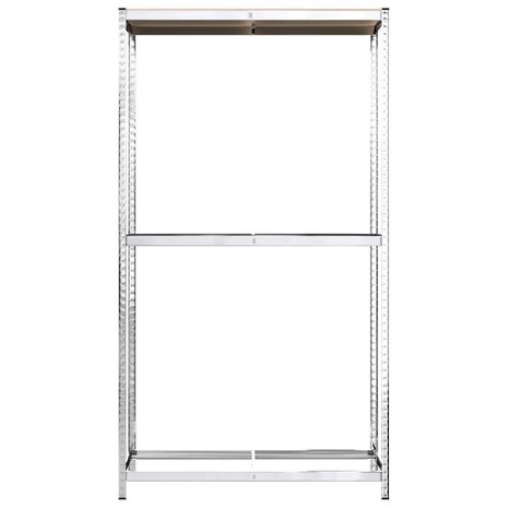 Bandenrek 2-laags 110x40x180 cm staal zilverkleurig 4