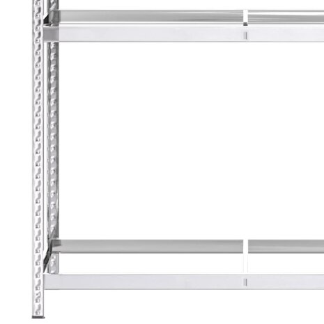 Bandenrek 2-laags 110x40x180 cm staal zilverkleurig 6