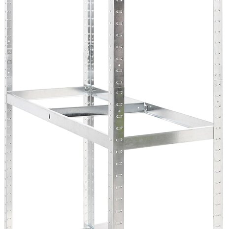 Bandenrek 2-laags 110x40x180 cm staal zilverkleurig 7