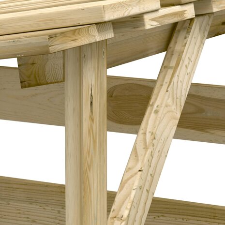 Pergola&apos;s met dak 2 st 100x90x200 cm geïmpregneerd grenenhout 7