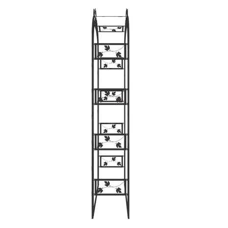 Tuinboog 116x45x240 cm staal zwart 4