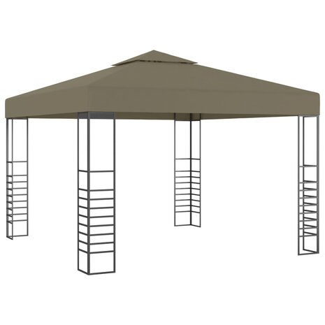 Tuinpaviljoen 180 g/m² 3x3 m taupe 1