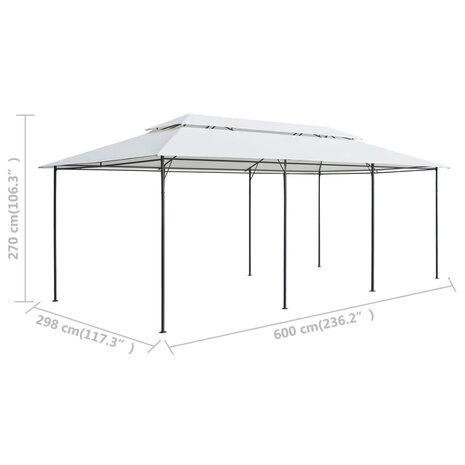 Prieel 180g/m² 600x298x270 cm wit 6