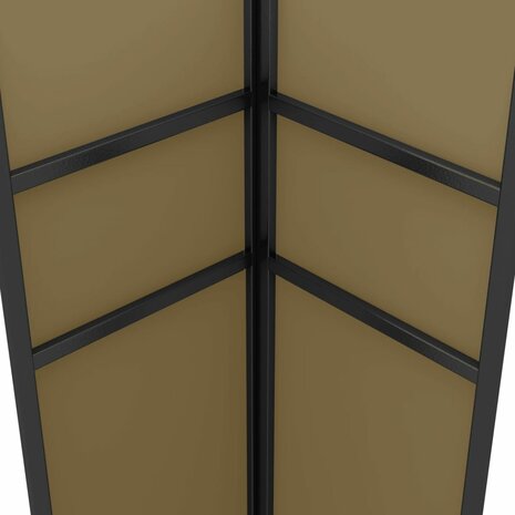 Prieel met dubbel dak 180 g/m² 3x3x2,7 m taupe 4