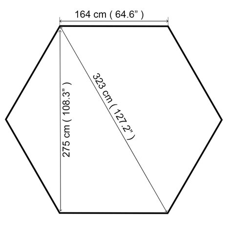 Tuinprieel 180 g/m² 323x275x265 cm wit 7