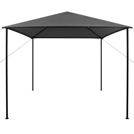 Prieel 180 g/m² 3x3 m stof en staal antraciet 2