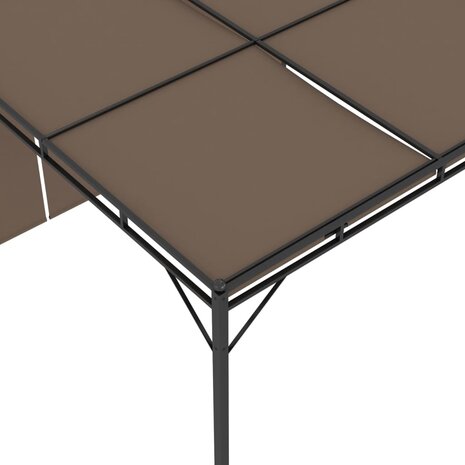 Tuinprieel met zijgordijn 3x3x2,25 m taupe 8