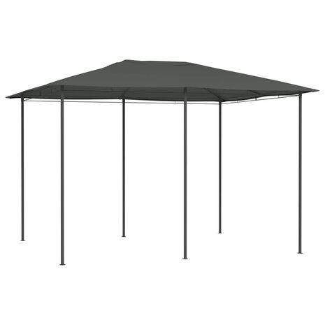 Prieel 160 g/m² 3x4x2,6 m antracietkleurig 1