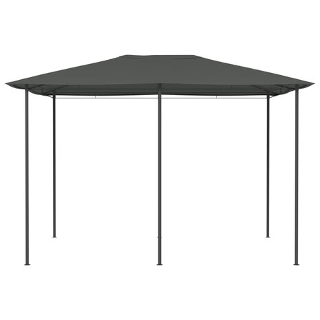 Prieel 160 g/m² 3x4x2,6 m antracietkleurig 2
