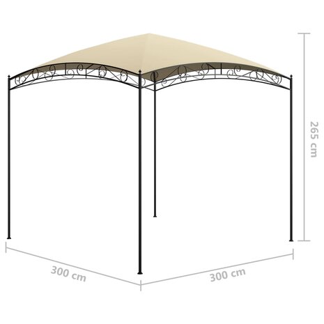 Prieel 180 g/m² 3x3x2,65 m crème 5