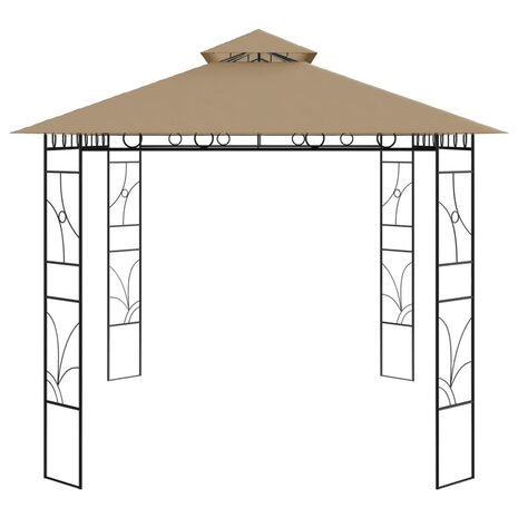 Prieel 160 g/m² 4x3x2,7 m taupe 3