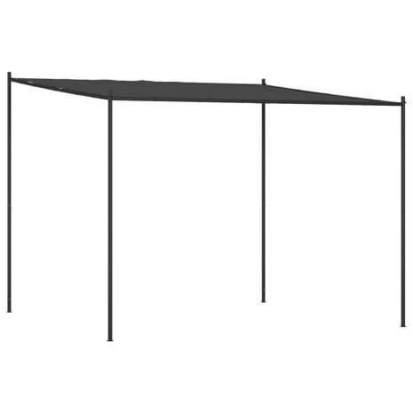 Prieel 3x3 m 180 g/m² stof en staal antracietkleurig 2