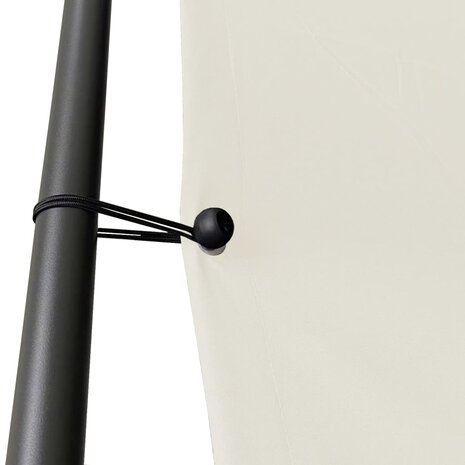 Prieel 4x4 m 180 g/m² stof en staal wit 5